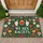 WE HEX RACISTS Flaming Heart Crescent Moon Foliate Hands Flowers Statement Decor Doormat - 1
