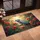 Grey Parrot Stained Glass Flowers Tropical Garden - Home Decor Gift for Bird Lover Doormat - 4