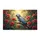 Grey Parrot Stained Glass Flowers Tropical Garden - Home Decor Gift for Bird Lover Doormat - 3