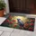 Grey Parrot Stained Glass Flowers Tropical Garden - Home Decor Gift for Bird Lover Doormat - 5