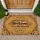 Welcome Script Abstract Line Jute Texture - Housewarming Home Decor Gift Doormat - 1