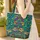 Dragonfly Leaf Swirl Circular Frame - Wildlife Nature Lover Gift Everyday Carry Quilted Tote Bag - 4