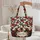 Personalized Red Black Rose Bloom Female Figures Wreath - Rose Lover Gift Quilted Tote Bag - 5