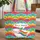 Adorable Rainbow Sheep Personalized Cloud Speech Bubble - New Baby Gift Nursery Decor Quilted Tote Bag - 1