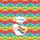 Adorable Rainbow Sheep Personalized Cloud Speech Bubble - New Baby Gift Nursery Decor Quilted Tote Bag - 7