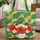 Swirling Tropical Leaves Hibiscus Plumeria Flower Name Wreath Everyday Carry Gift Quilted Tote Bag - 1