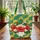 Swirling Tropical Leaves Hibiscus Plumeria Flower Name Wreath Everyday Carry Gift Quilted Tote Bag - 3