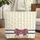 Ornate Patriotic Bow White Stars Panels - Independence Day Gift Quilted Tote Bag - 1