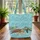Personalized Blue Green Sea Turtles Starfish Ocean Waves - Wildlife Lover Gift Quilted Tote Bag - 3