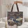 Majestic Dragon Antique Books Your Name Text - Fantasy Book Lover Gift Quilted Tote Bag - 5