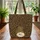 Leopard Cub Leopard Spots Compact Gold Circle Your Name - Wildlife Lover Gift for Everyday Use Quilted Tote Bag - 3
