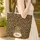 Leopard Cub Leopard Spots Compact Gold Circle Your Name - Wildlife Lover Gift for Everyday Use Quilted Tote Bag - 4