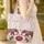 Folk Art Elephant Geometric Floral Vine Boho Lifestyle Gift Quilted Tote Bag - 4