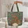Ornate Owl Antique Books Tudor Rose Floral Wreath - Book Lover Wildlife Gift Quilted Tote Bag - 5
