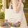 Colorful Tulips Hyacinths Your Name Floral Wreath - Everyday Tote Gift Quilted Tote Bag - 4
