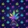 Glow Neon Rainbow Iridescent Cannabis Leaves Gradient - Everyday Use Gift for Friend Quilted Tote Bag - 7