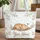 Curled Up Tabby Cat Tree Branch Apple Blossom Bumblebee - Cat Lover Garden Gift Quilted Tote Bag - 1