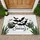 Full Moon Black Silhouette Bats Snake Plants Custom Halloween Home Decor Gift Doormat - 1