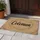 Custom Script Name Geometric Outline Burlap Texture - Farmhouse Home Decor Gift Doormat - 5