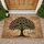 Dense Foliage Family Tree Silhouette Custom Name- New Home Housewarming Gift for Families Doormat - 1
