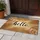 Flowing Hello Script Black Natural Texture Front Door Welcome Decor Doormat - 5