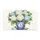 Chinoiserie Ginger Jar Hydrangea Bouquet Custom Letter Monogram Green Leaves - Home Decor Gift Doormat - 3