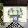 Chinoiserie Ginger Jar Hydrangea Bouquet Custom Letter Monogram Green Leaves - Home Decor Gift Doormat - 6