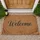 Welcome Calligraphic Script Woven Coir Pattern - Home Decor Entryway Gift Doormat - 1