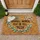 Funny Doorbell Broken Text Pizza Message Eucalyptus Baby's Breath Home Entry Decor Doormat - 1
