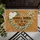 Funny Doorbell Broken Text Pizza Message Eucalyptus Baby's Breath Home Entry Decor Doormat - 6