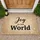 Joy TO THE World Celestial Starlight Swirls - Celebration Home Decor Doormat - 1
