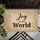 Joy TO THE World Celestial Starlight Swirls - Celebration Home Decor Doormat - 6
