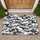 Urban Camouflage Interlocking Layered Shapes - Home Decor Gift Doormat - 1