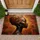 African Woman Headwrap - Home Decor Gift Doormat - 1