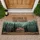WELCOME TO THE CABIN Rustic Log Cabin Forest Scene - Home Decor Gift Doormat - 1