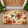 Emerald Hummingbird Hibiscus Flowers Vintage Botanical - Home Decor Gift for Nature Lover Doormat - 1