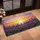 Purple Pansies Indigo Lupine Spires Flower Field Stained Glass Sunset - Home Decor Gift Doormat - 4