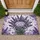 Vibrant Full Bloom Lavender Flowers Bouquet - Garden Decor Gift for Floral Lover Doormat - 1