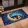 Basset Hound Moon Stained Glass Celestial Night Home Decor Gift Doormat - 4