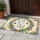 Custom Name White Rabbit Sophie Stained Glass - Spring Home Decor Gift Doormat - 5