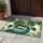 Tuxedo Cat Sleeping in Planter Monstera Leaves - Home Decor Gift for Cat Lover Doormat - 5