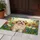 Fluffy Maltese Dog Sunny Wildflower Meadow - Dog Lover Home Decor Gift Doormat - 5