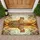 Majestic Cheetah Reflection Stained Glass Savanna - Wildlife Lover Home Decor Gift Doormat - 1