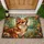 Chihuahua Dog Stained Glass Garden Foliage - Dog Lover Home Decor Gift Doormat - 1