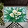 Stained Glass Calla Lily Flowers Rich Yellow Green Leaves Geometric Mosaic - Home Decor Gift Doormat - 6