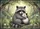 Grey Raccoon Opossum Wildlife Forest Glade Wildflowers - Animal Lover Home Decor Gift Doormat - 7