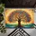Tree of Life Stained Glass Scenic Landscape - Spiritual Nature Home Decor Gift Doormat - 6