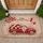 Vintage Red Pickup Truck Roses Heart Balloons Valentines Day Gift Doormat - 1