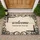 Wrought Iron Welcome Script Shoes Off Please Scrollwork - Entryway Home Decor Gift Doormat - 1