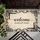 Wrought Iron Welcome Script Shoes Off Please Scrollwork - Entryway Home Decor Gift Doormat - 6